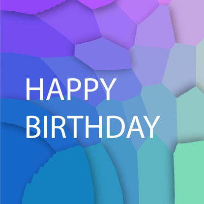 Front cover for Happy birthday cards