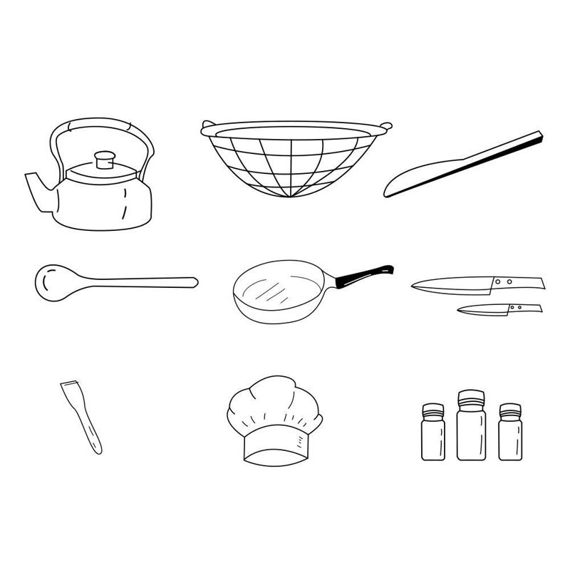 Line style kitchen supplies