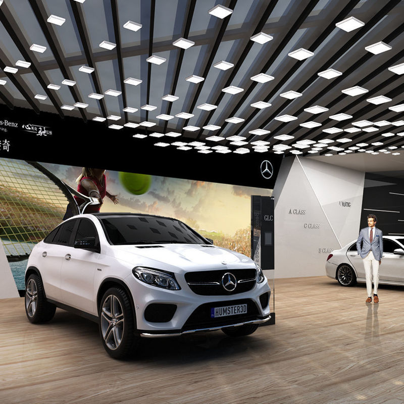 Benz booth exhibition 3d scene