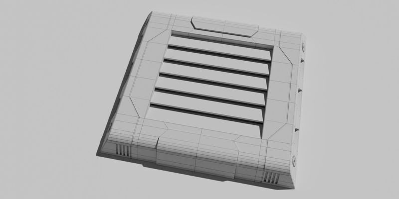 Sci Fi Vents 3D Model Pack