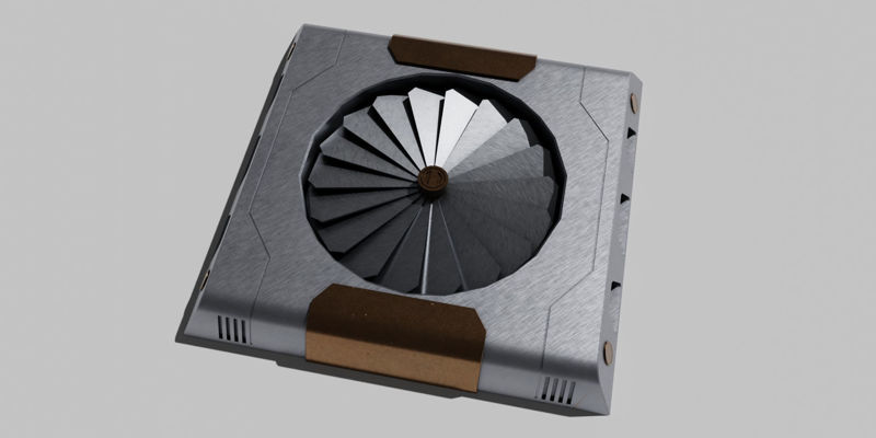 Sci Fi Vents 3D Model Pack