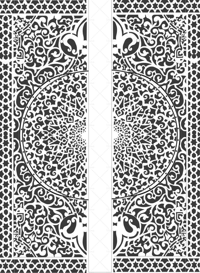 Ancient door decoration pattern texture