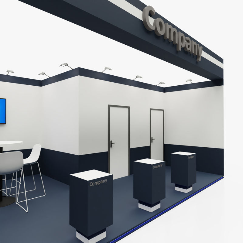 Exhibition stand 3d