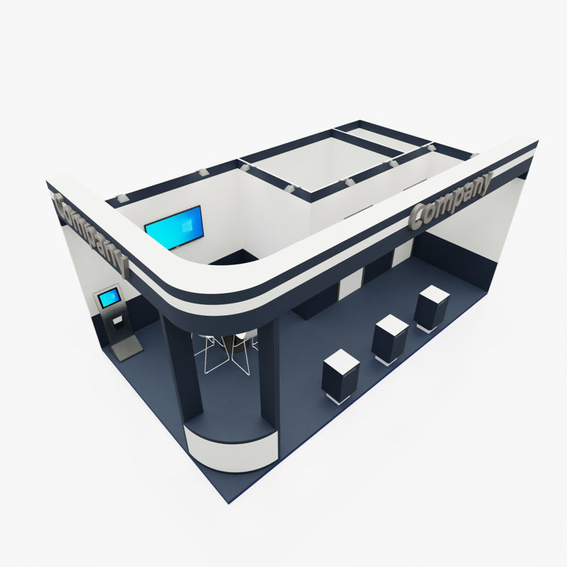 Exhibition stand 3d