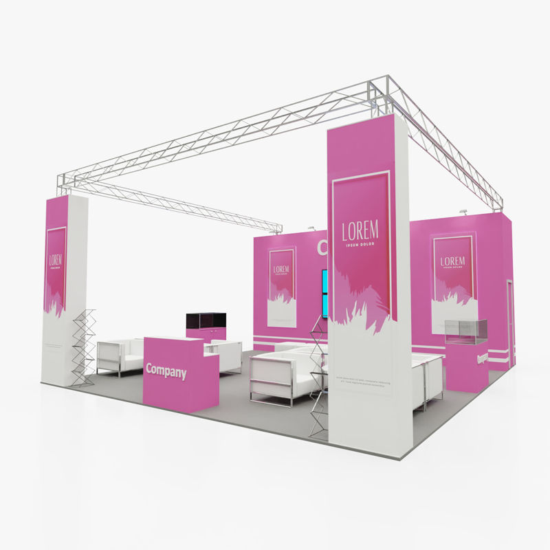 Exhibition stand 4 3D model