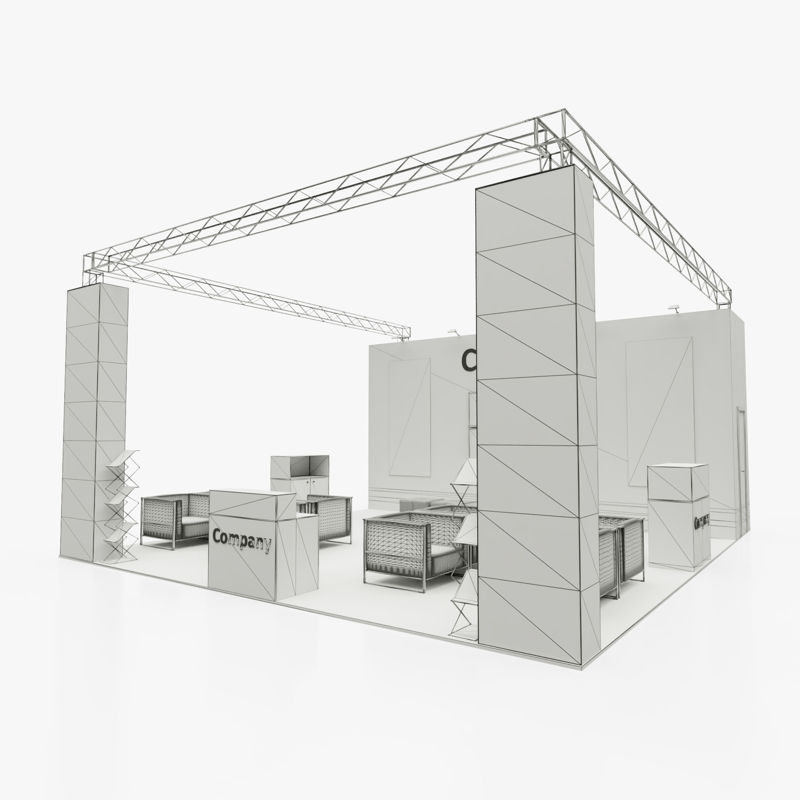 Exhibition stand 4 3D model