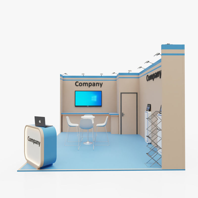 Small Exhibition stand 3d model