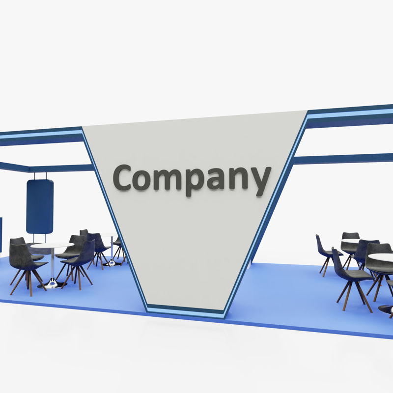 Exhibition stand 3d model
