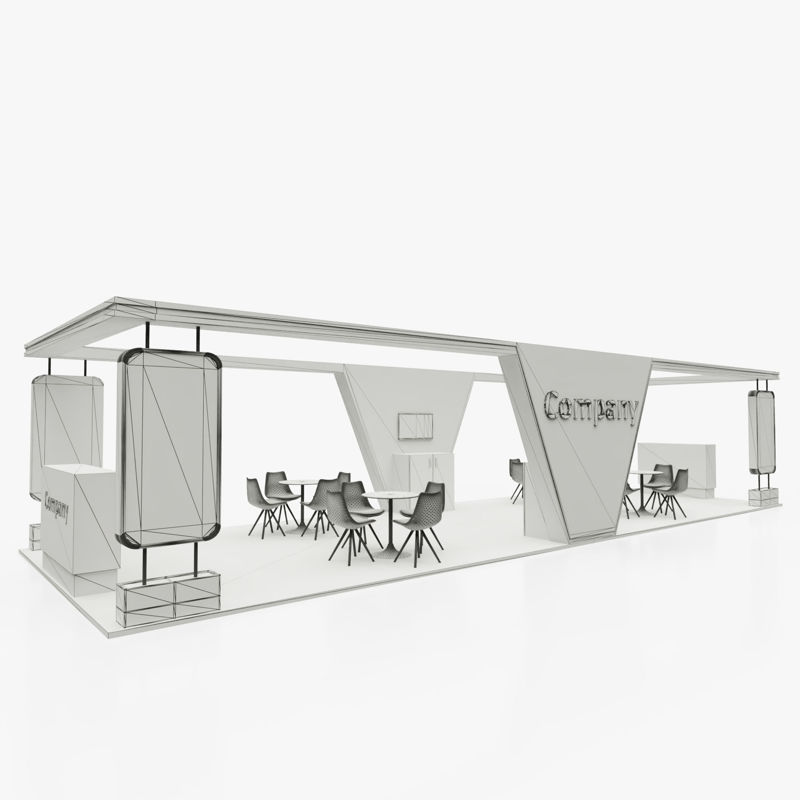 Exhibition stand 3d model