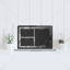 Minimalist Black Desktop Organization Wallpaper