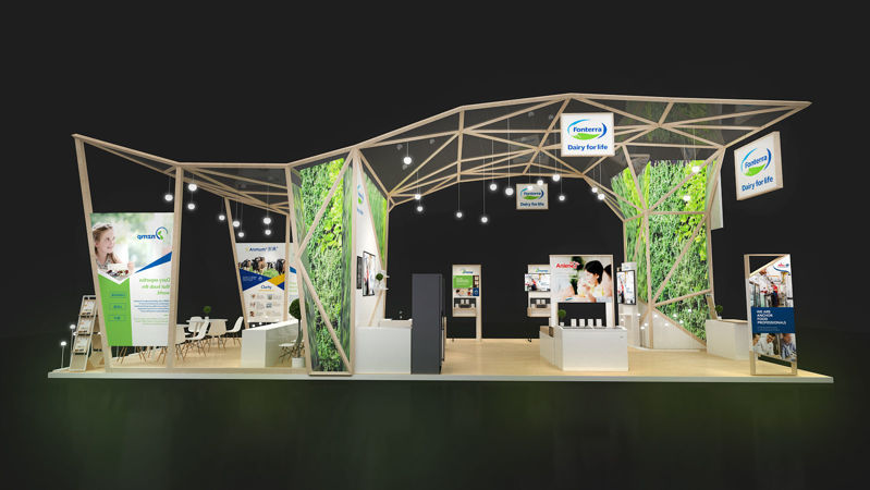 Food Agricultural milk exhibition booth design