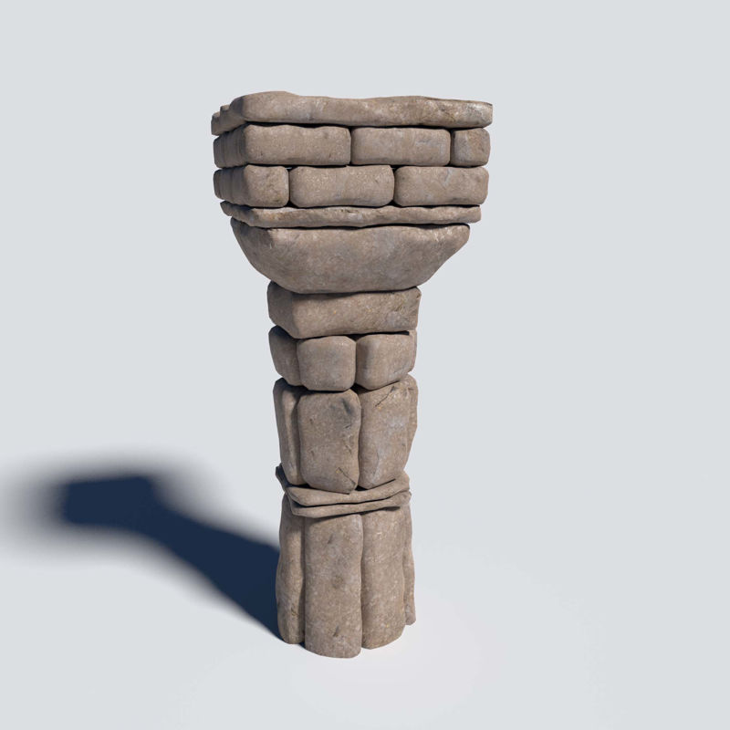 Ancient Column 3D Model