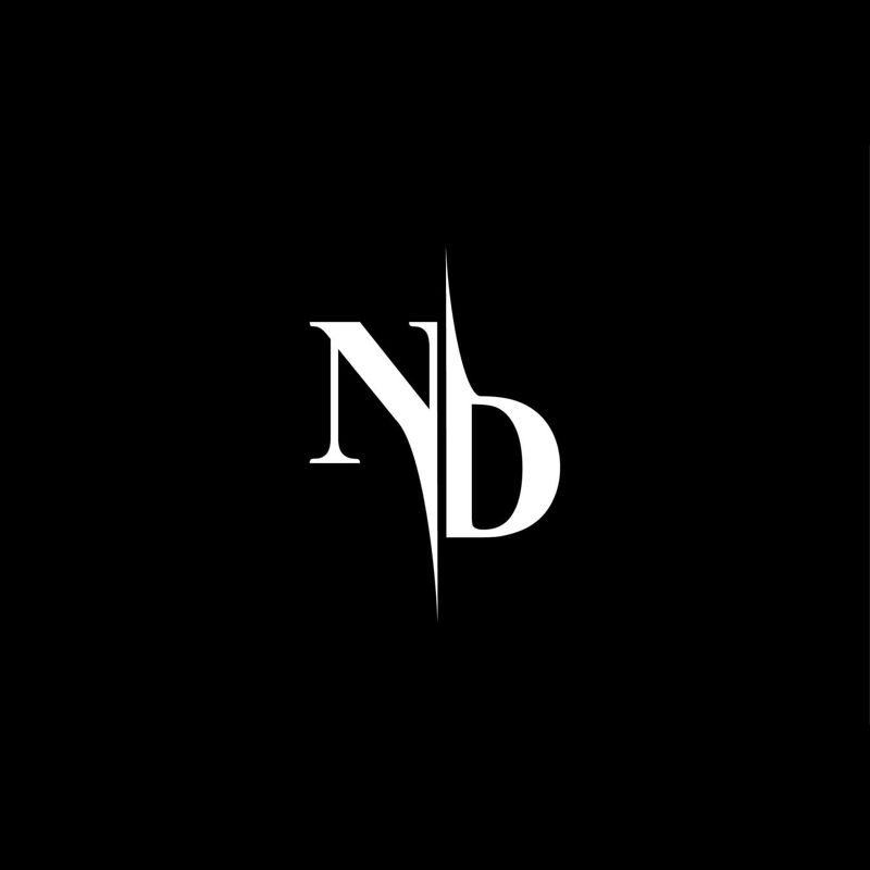 ND Monogram Logo V5 vector