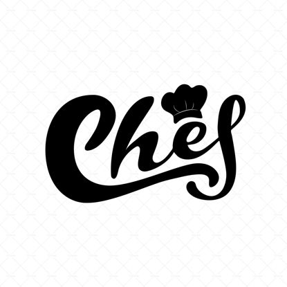 Chef hand lettering. Digital download. Lettering for printing