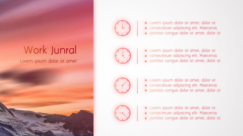 Colorful gradient dispersion shadow PPT template
