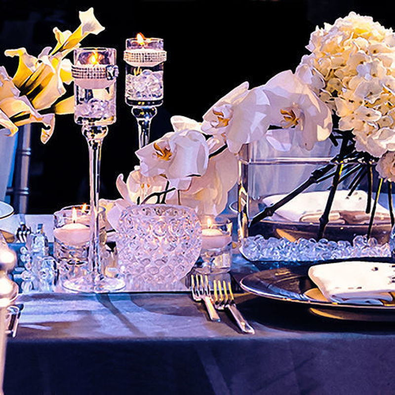 Artistic photos of table decoration