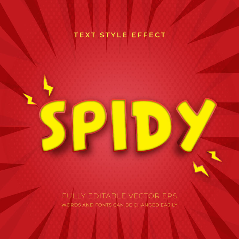 Spidy Sense Editable Superhero Style Text Effect
