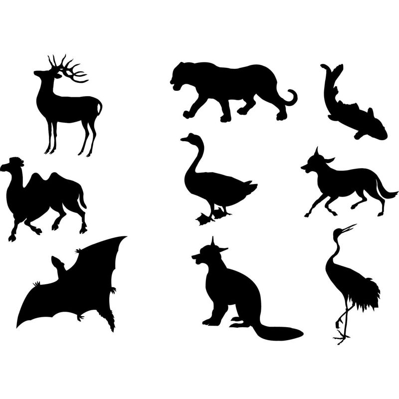 Animal silhouette AI vector