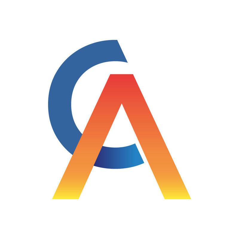AC letter mark gradient logo