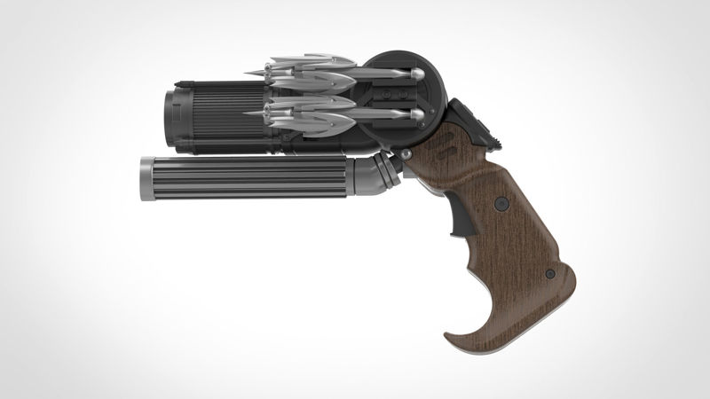 Grappling gun 3d model from the movie Batman vs Superman