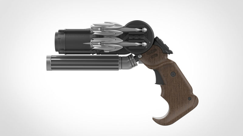 Grappling gun 3d model from the movie Batman vs Superman