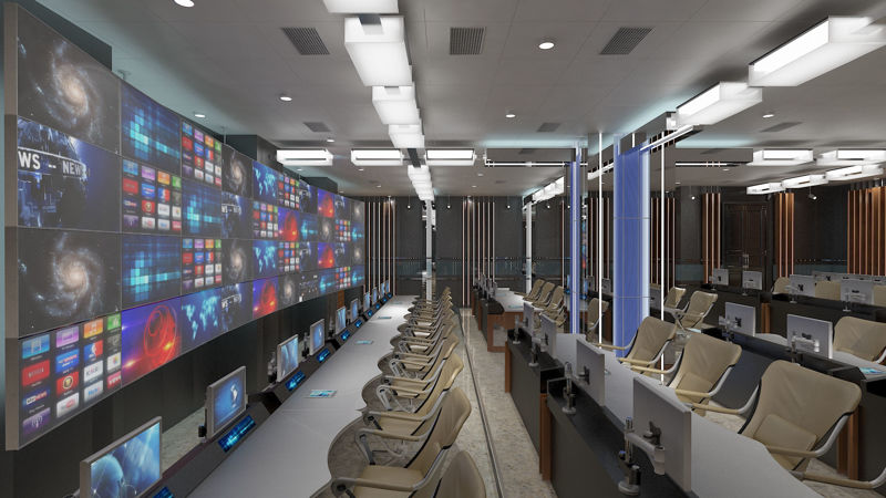 TV Studio Control Room 1 3d model