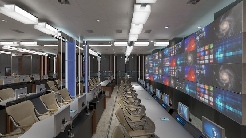 TV Studio Control Room 1 3d model
