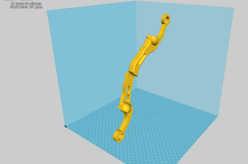 Skládací model Hawkeye Bow s 3D tiskem