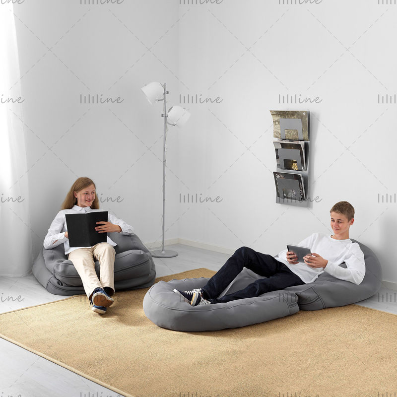 IKEA BUSSAN Beanbag نموذج ثلاثي الأبعاد