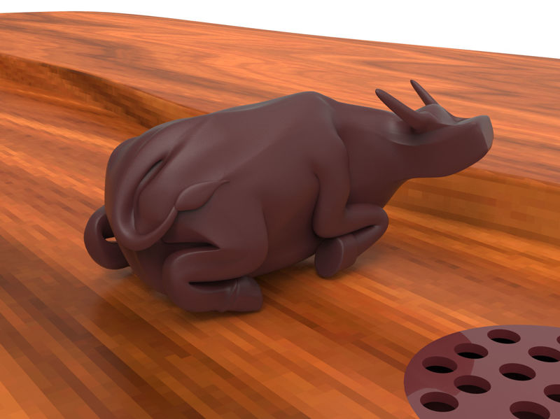 Tea pet Cattle 3D model