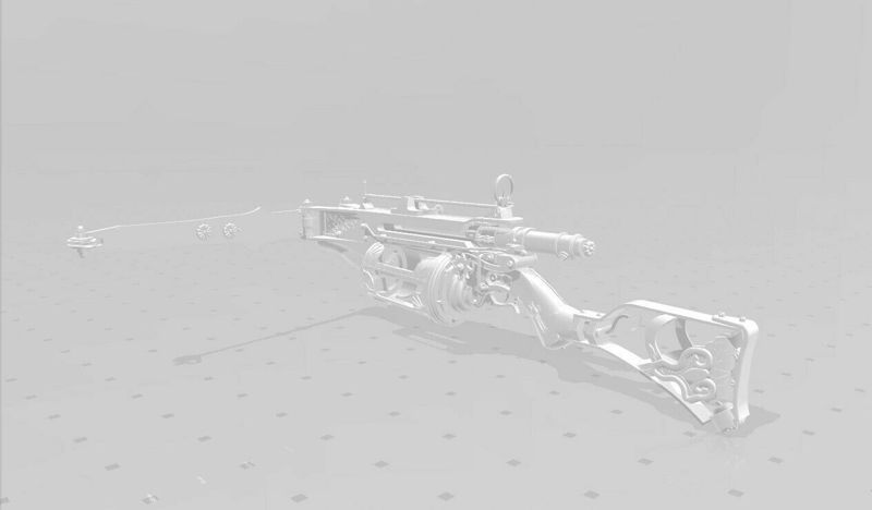 电影范海辛中主角使用的的弩3d打印模型