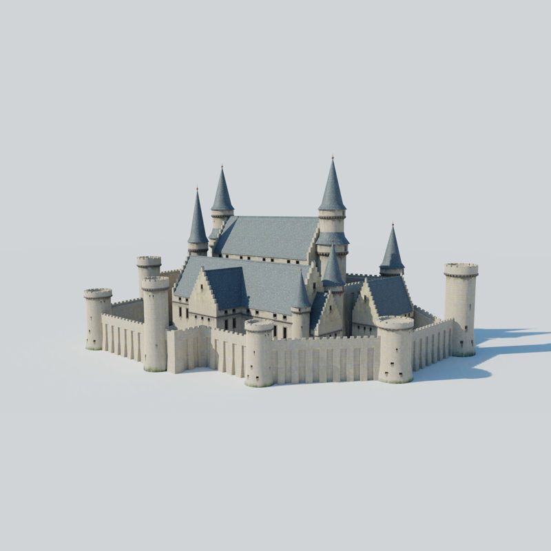 Castle Kit Bash 3D-Modell