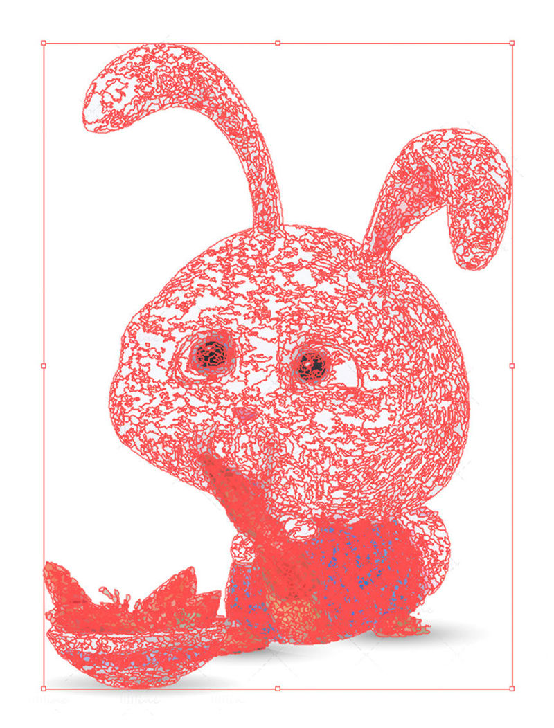 Слатки цртани зец који једе шаргарепу векторска илустрација