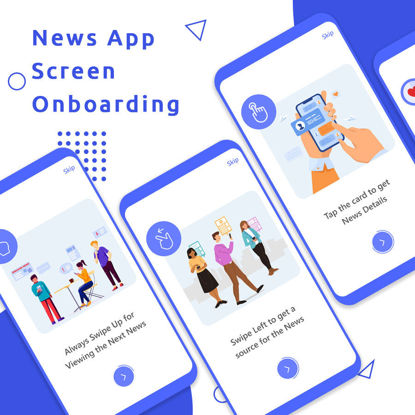News App Screen On-boarding Concept