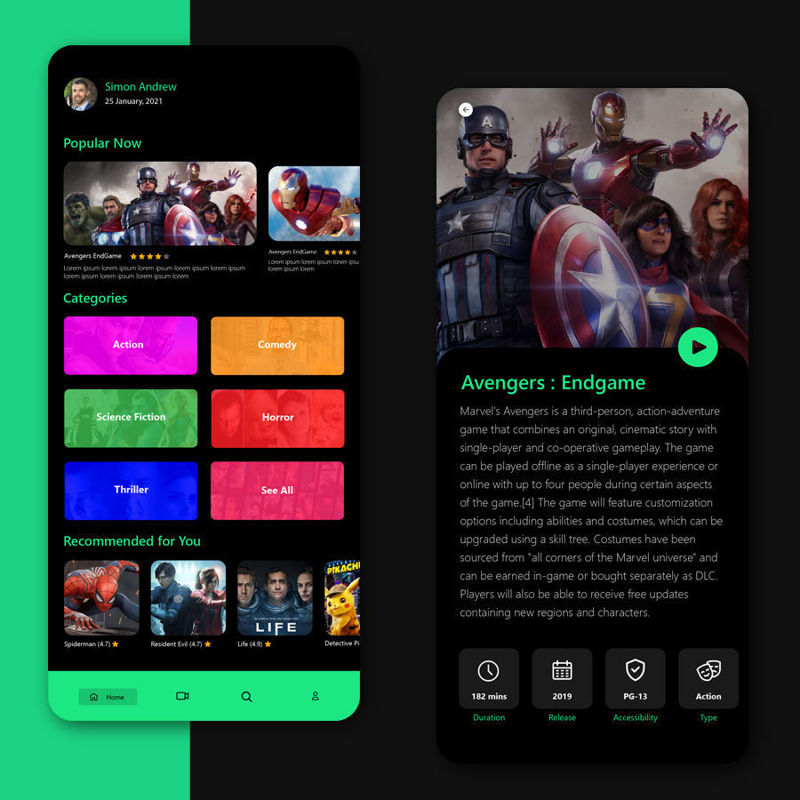Hulu App Redesign UI UX