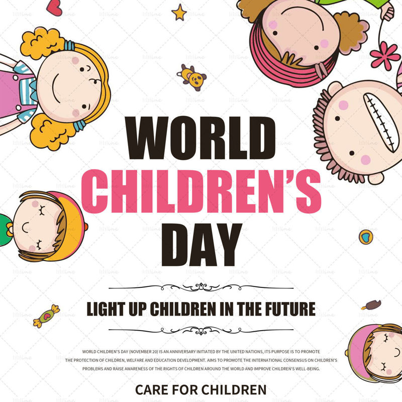 Cartel del día mundial del niño.