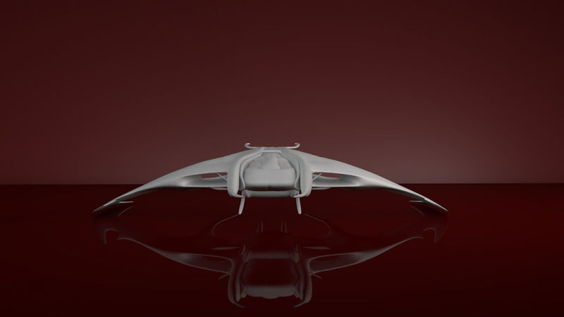 Model Alien Ship Aerocraft 3d