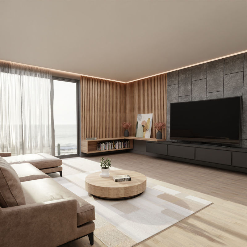 Cozy Living Room 3d