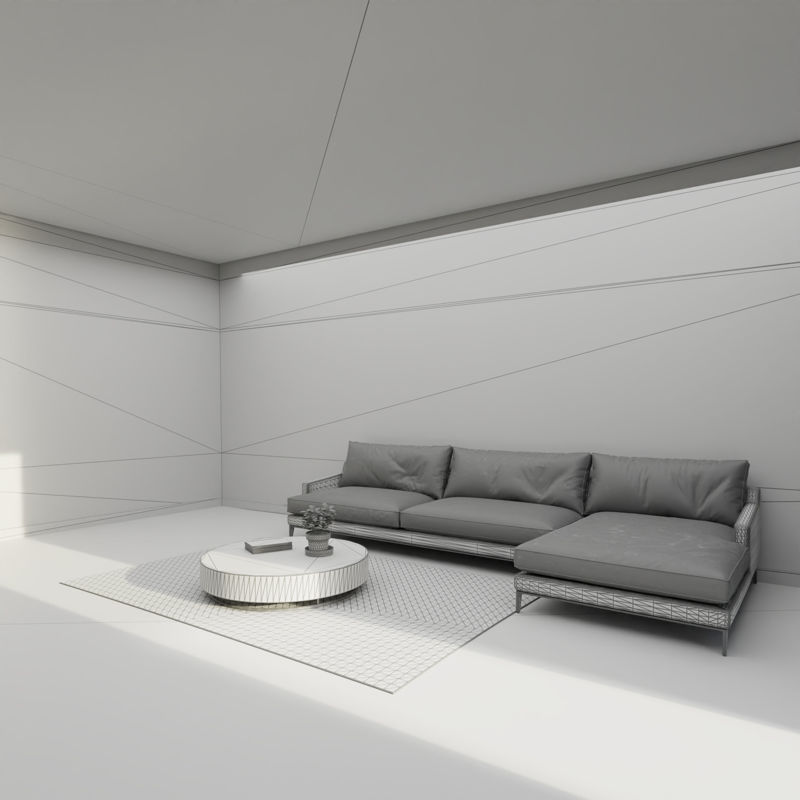 Cozy Living Room 3d