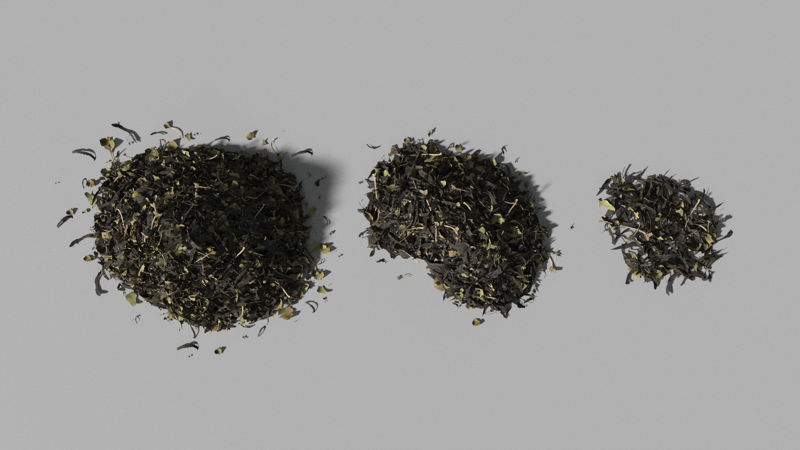 Çay yaprakları 3D model