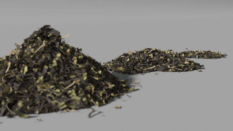 Çay yaprakları 3D model