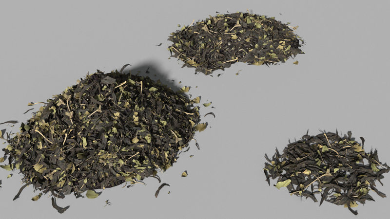 Чайные листья 3d модель
