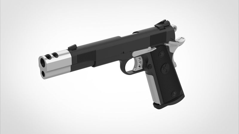 电影The Punisher 2004 3D模型中的柯尔特M1911A1