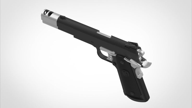 The Punisher 2004 3D model filminden Colt M1911A1
