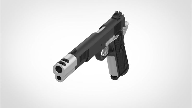 电影The Punisher 2004 3D模型中的柯尔特M1911A1