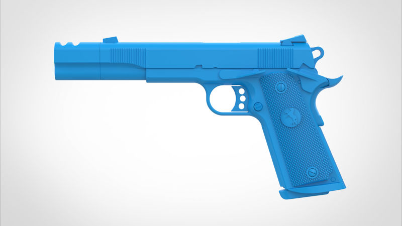 The Punisher 2004 3D model filminden Colt M1911A1