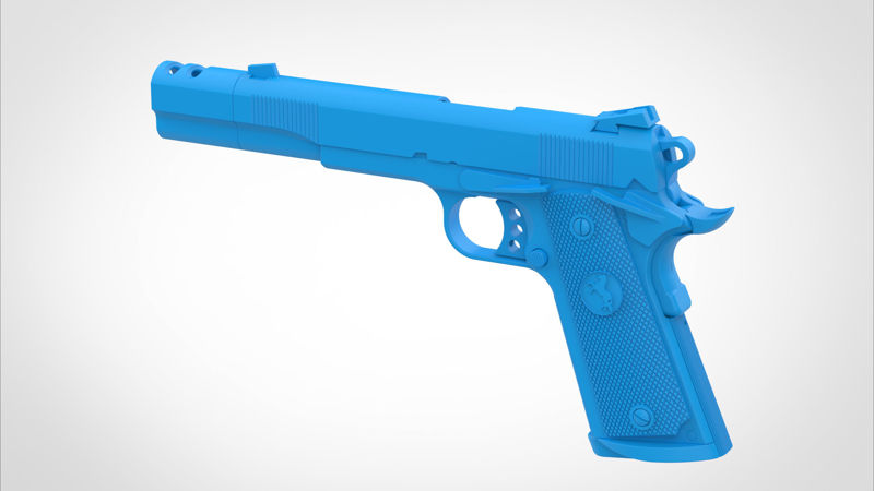 Colt M1911A1 uit de film The Punisher 2004 3D-model