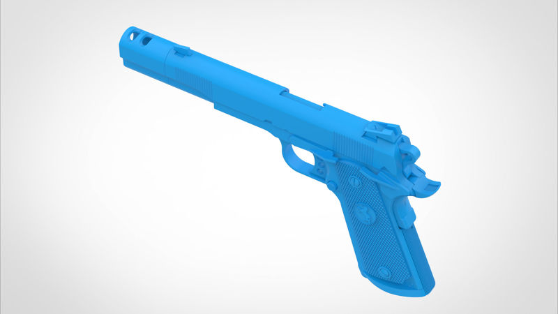 Colt M1911A1 de la película The Punisher 2004 modelo 3D