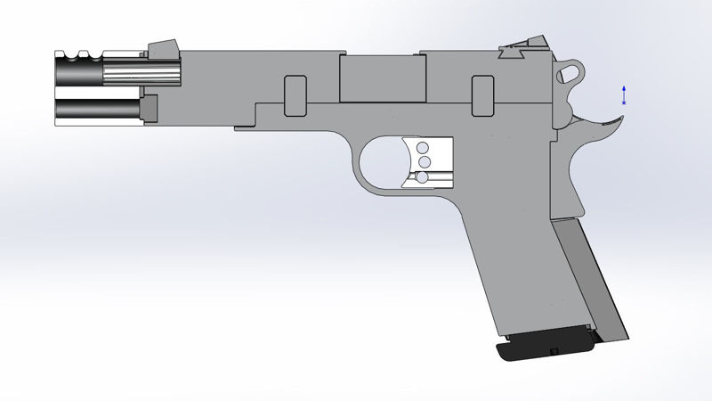 كولت M1911A1 من فيلم The Punisher 2004 3D model