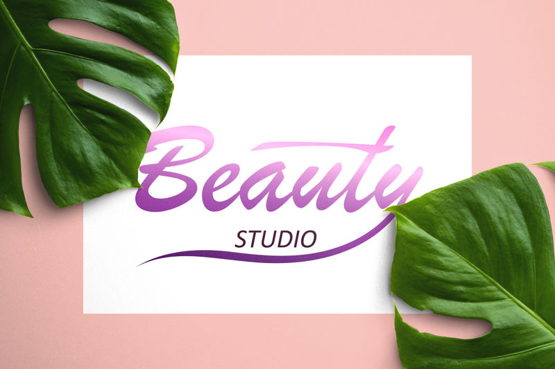 Beauty logo for a studio